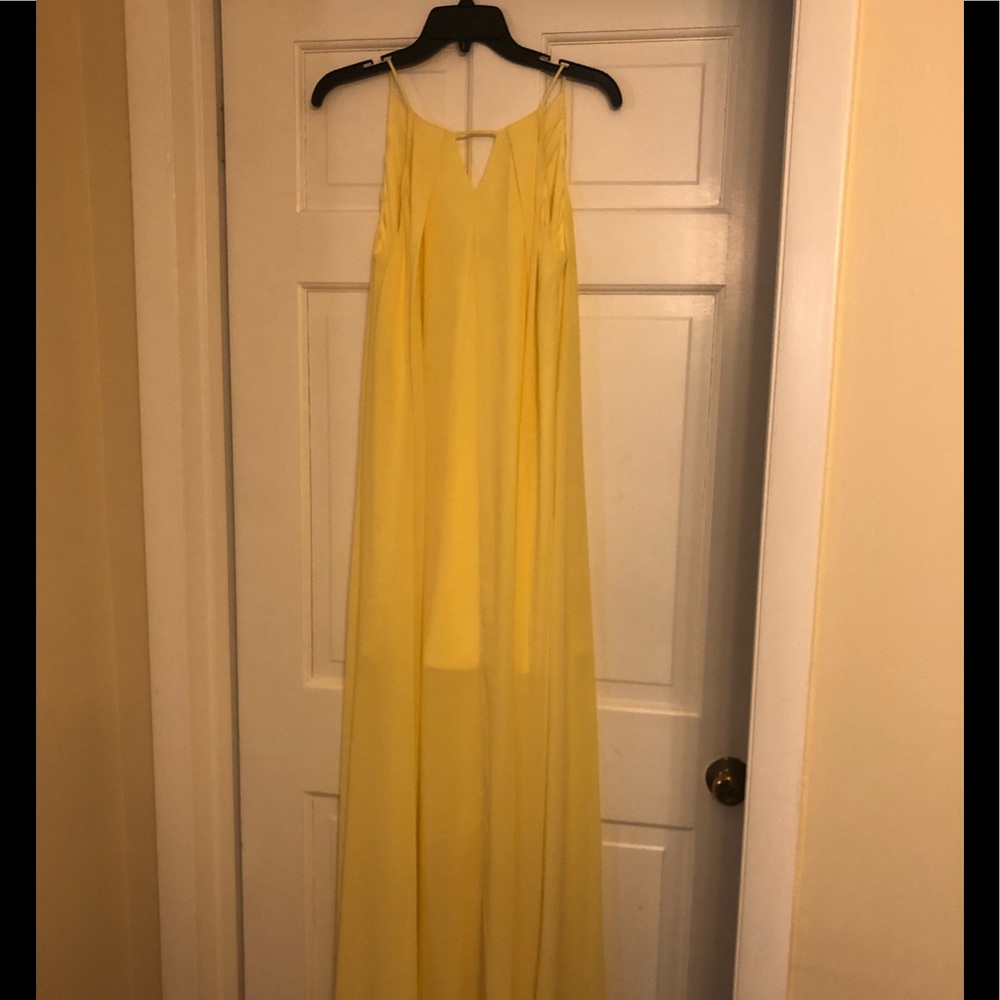 Yellow long dress size medium